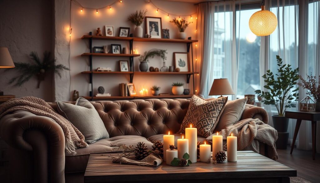 Romantische DIY Wohnzimmer Dekoration