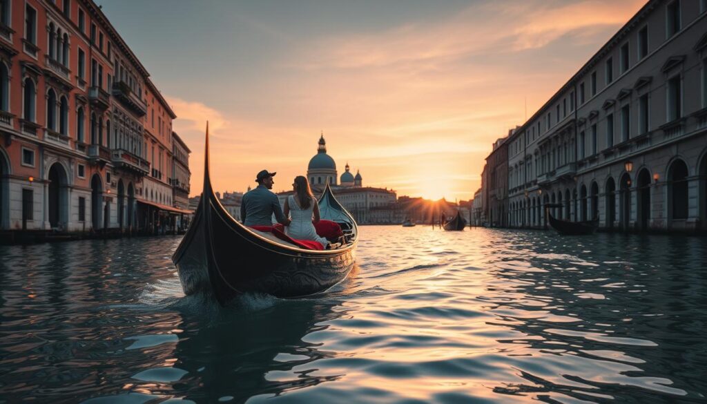 Romantische Gondelfahrt in Venedig