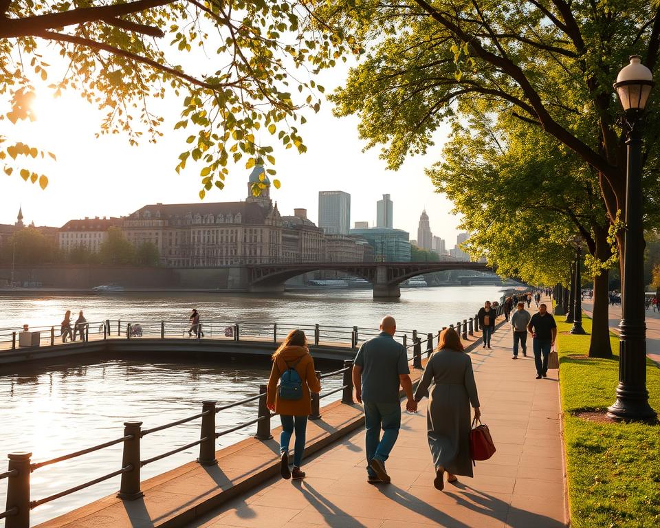 Romantische Spaziergänge Frankfurt Mainufer