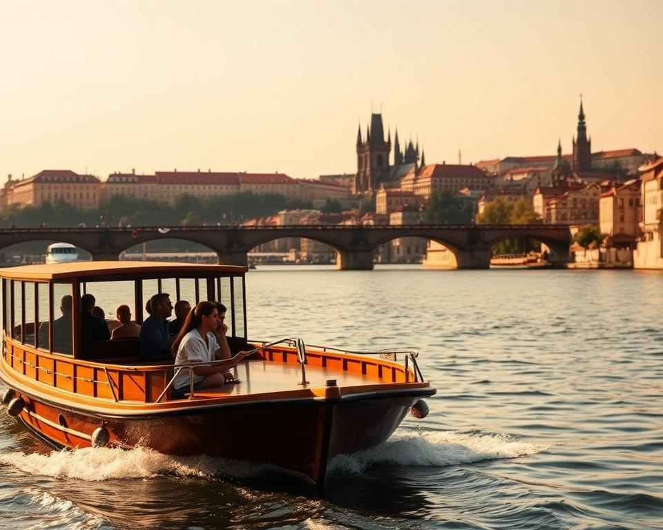 Schifffahrt auf der Moldau