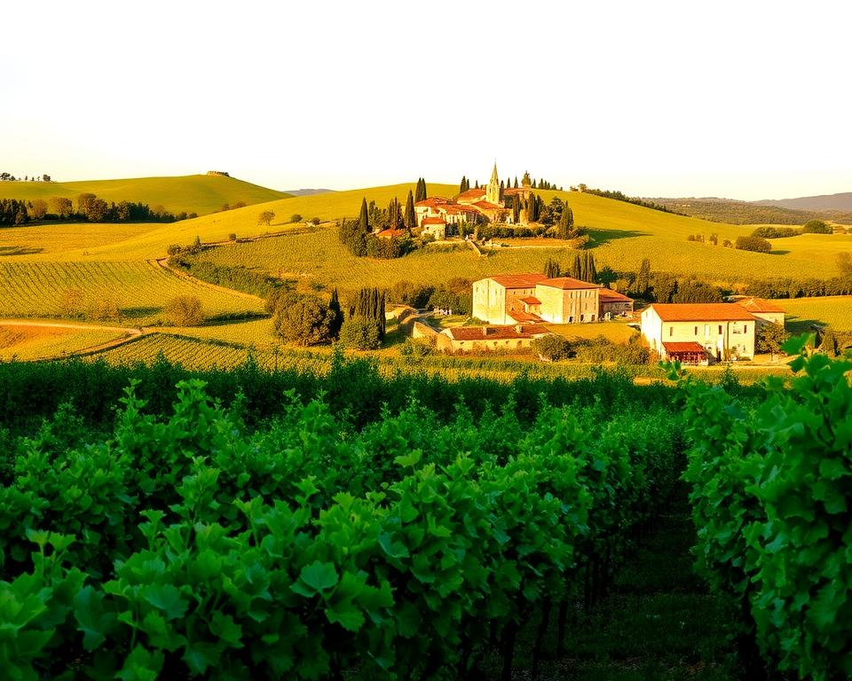 Toskana Weinberge