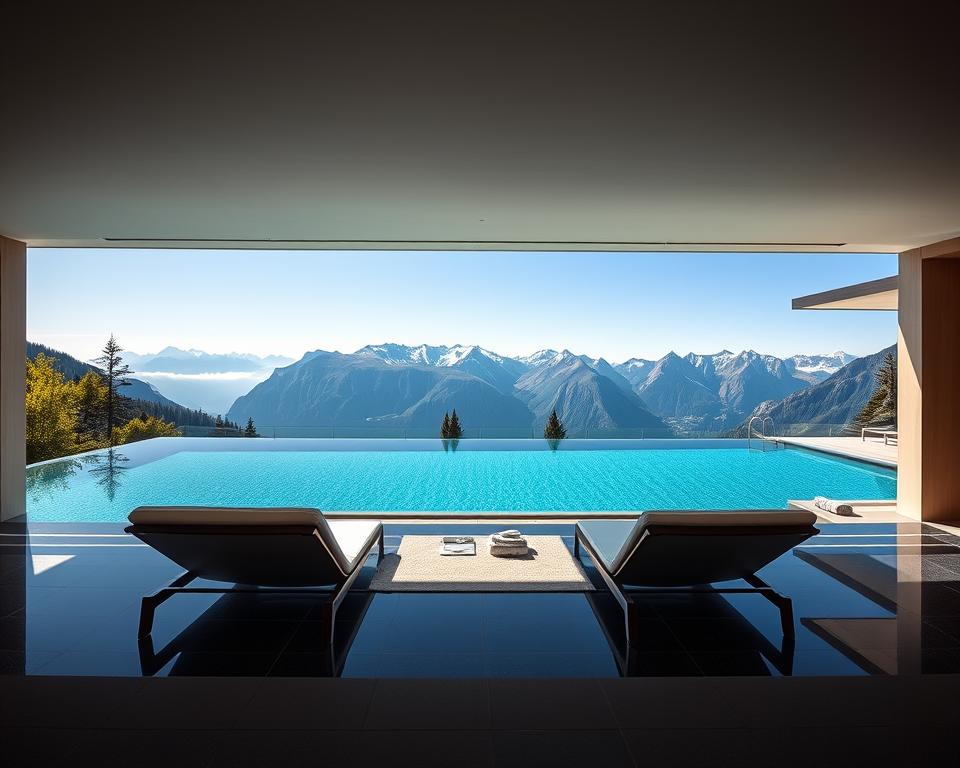 Wellnessbereich mit Infinity-Pool Wellnessbereich mit Infinity-Pool