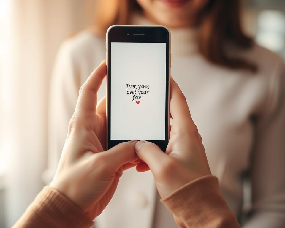 Spontane Zuneigung in moderner Kommunikation