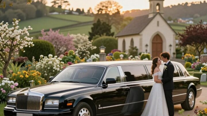 Hochzeitsreise mit der Stretchlimousine