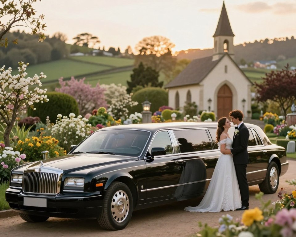 Hochzeitsreise mit der Stretchlimousine