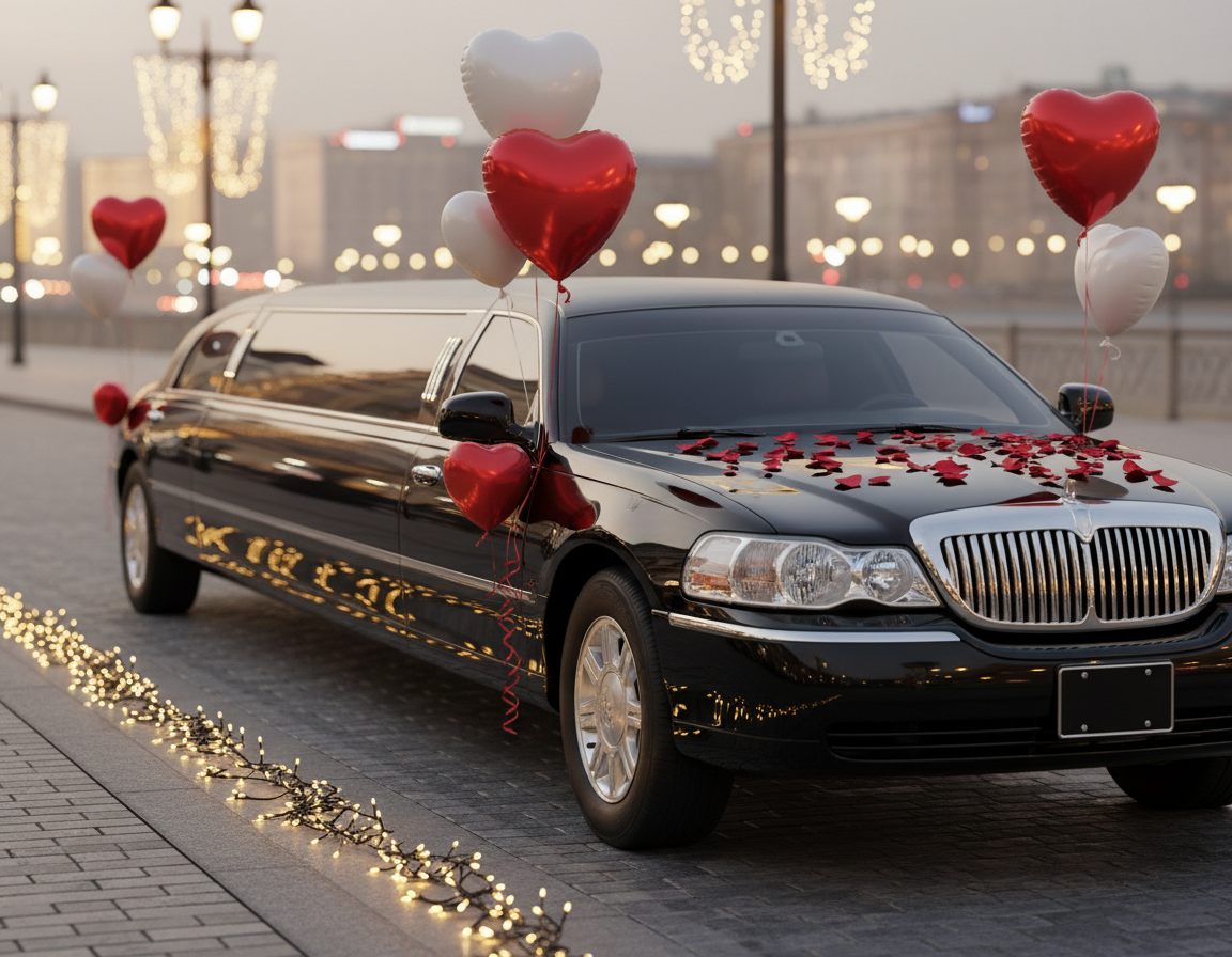 Valentinstag mit Luxuslimousine